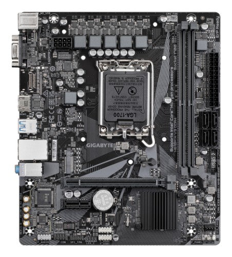 GIGABYTE H610M H V3 DDR4 Motherboard - Supports Intel Core 14th CPUs, 4+1+1 Hybrid Phases Digital VRM, up to 3200MHz DDR4, 1xPCIe 3.0 M.2, GbE LAN, USB 3.2 Gen 1