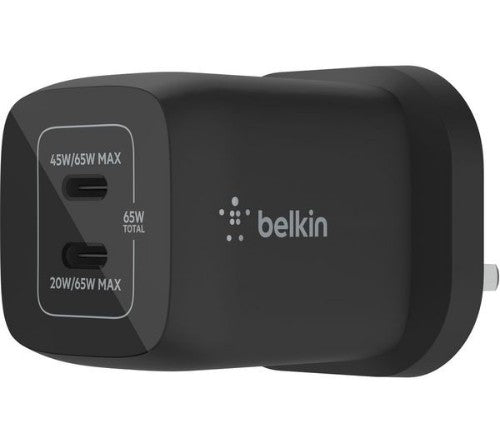 Belkin ENA007MYBK mobile device charger Laptop, Portable gaming console, Smartphone, Tablet Black AC Fast charging Indoor
