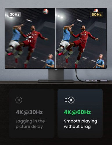 Ugreen 6-in-1 USB-C Hub USB Type-C Silver