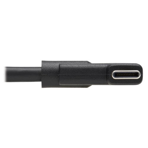 Tripp Lite U420-02M-RA USB-C Cable (M/M) - USB 3.2 Gen 1 (5 Gbps), Thunderbolt 3 Compatible, Right-Angle Plug, 2 m (6.6 ft.)