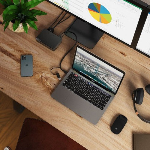 ALOGIC DUTHDPR laptop dock/port replicator USB 3.2 Gen 1 (3.1 Gen 1) Type-C Black