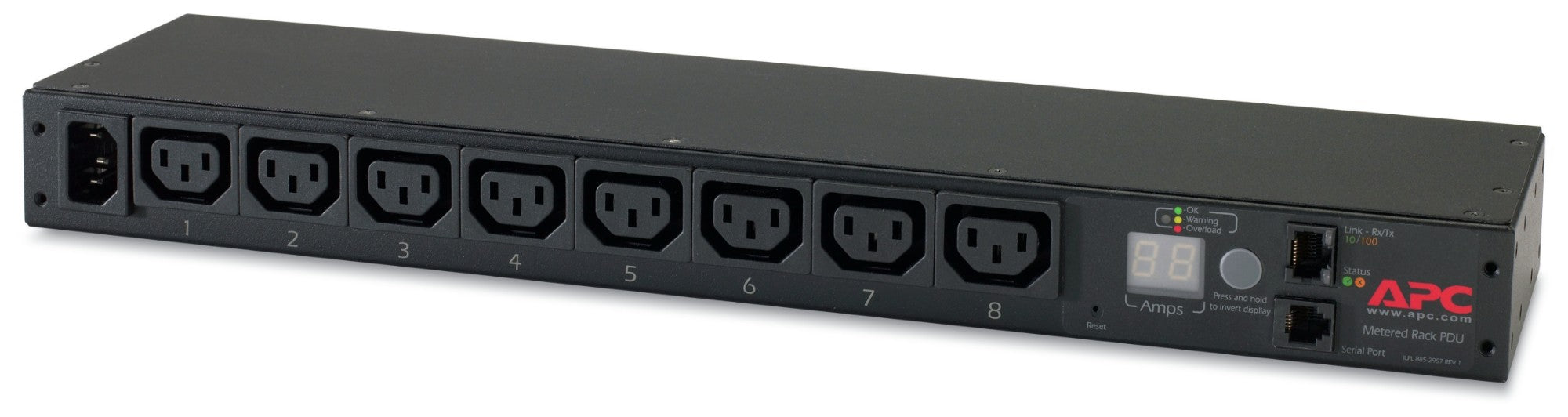 APC AP7820B power distribution unit (PDU) 8 AC outlet(s) 0U/1U Black