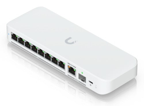 Ubiquiti UniFi Flex 2.5G Managed L2 2.5G Ethernet (100/1000/2500) Power over Ethernet (PoE) Desktop/Wall-Mounting White