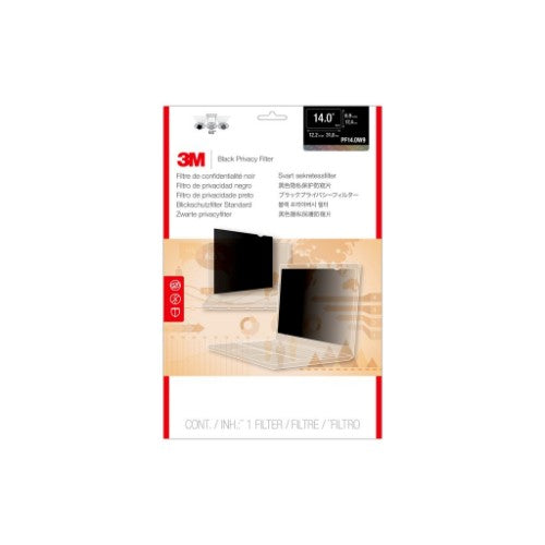 3M Black Privacy Filter for Notebooks PF14.0W