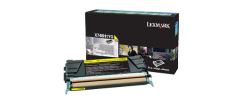 Lexmark X748H1YG Toner cartridge yellow return program, 10K pages ISO/IEC 19798 for Lexmark X 748