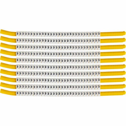 Brady SCN-18-3 cable marker Black, White Nylon 300 pc(s)