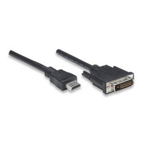 Techly ICOC-HDMI-D-018 video cable adapter 1.8 m DVI-D Black