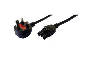 Cablenet 5m GST18 Female - UK 13Amp Plug Wieland Black PVC Power Leads