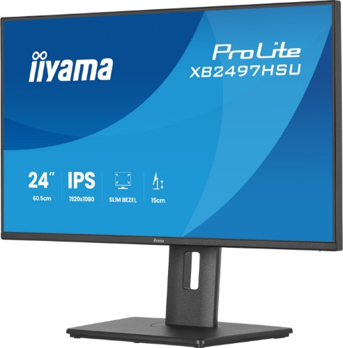 iiyama ProLite XB2497HSU-B1 computer monitor 60.5 cm (23.8") 1920 x 1080 pixels Full HD LED Black