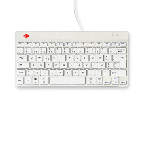 R-Go Tools Ergonomic keyboard R-Go Compact Break, compact keyboard with break software, QWERTY (PT), wired, white