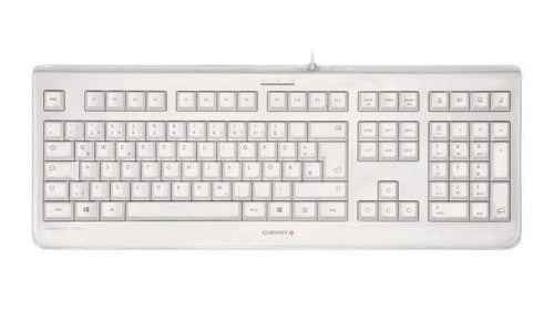 CHERRY KC 1068 Corded Sealed Keyboard, Pale Grey, USB (QWERTY - UK)