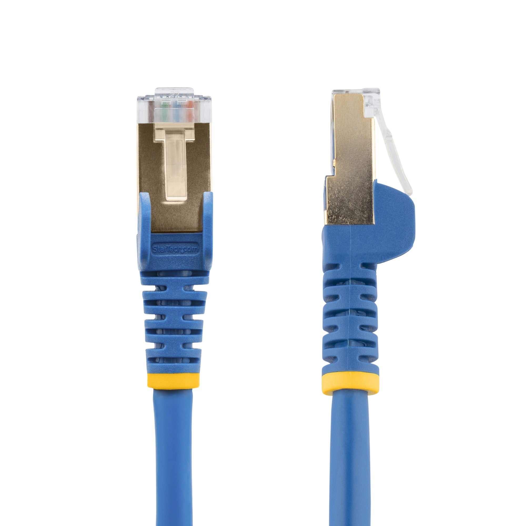 StarTech.com 1m CAT6a Ethernet Cable - 10 Gigabit Shielded Snagless RJ45 100W PoE Patch Cord - 10GbE STP Network Cable w/Strain Relief - Blue Fluke Tested/Wiring is UL Certified/TIA