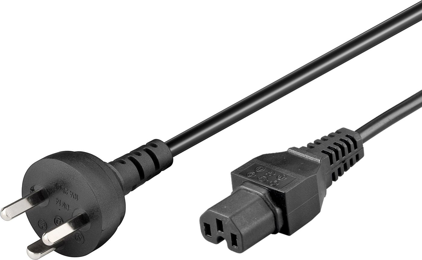 Microconnect PE130418 power cable Black 1.8 m C15 coupler