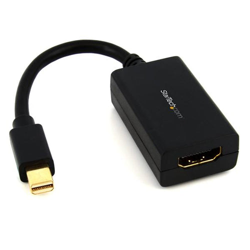 StarTech.com Mini DisplayPort to HDMI Adapter - mDP to HDMI Video Converter - 1080p - Mini DP or Thunderbolt 1/2 Mac/PC to HDMI Monitor/Display/TV - Passive mDP 1.2 to HDMI Adapter Dongle - Upgraded Version is MDP2HDEC