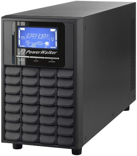PowerWalker VFI 2000C LCD uninterruptible power supply (UPS) Double-conversion (Online) 2 kVA 1600 W 4 AC outlet(s)
