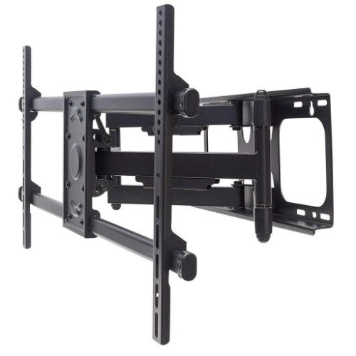 Manhattan Wall Mount for TV & Monitors (Full Motion), For screens 37" to 75", VESA compatability: all between 200x200mm and 800x400mm - check the dimensions of the four mounting holes on back of screen to ensure it fits, Max 75kg, Black, Bracket, Lifetime