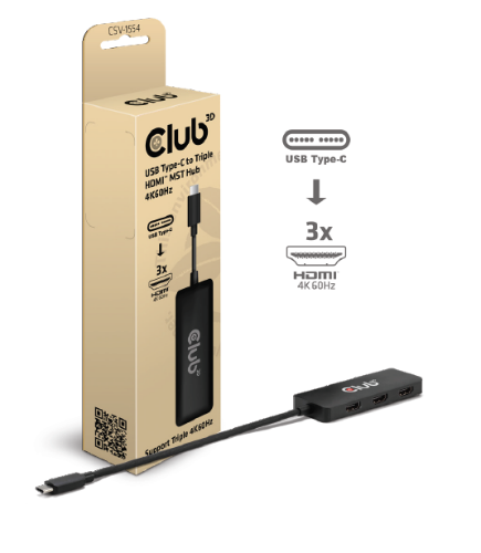 CLUB3D USB-C® to Triple HDMI™