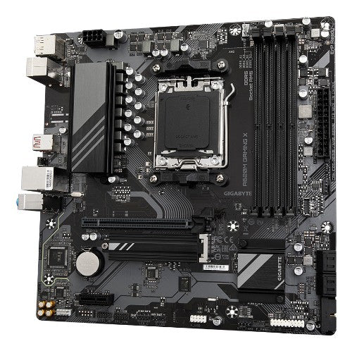 GIGABYTE A620M GAMING X Motherboard - Supports AMD Ryzen 8000 CPUs, 8+2+1 Phases Digital VRM, up to 8000MHz DDR5 (OC), 1xPCIe 4.0 M.2, GbE LAN, USB 3.2 Gen 2