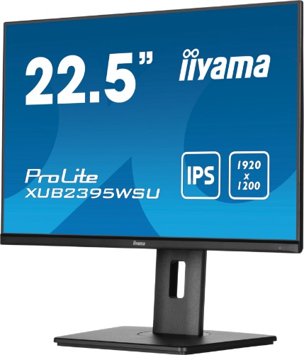 iiyama ProLite 22.5” 1920 x 1200 monitor featuring IPS panel technology and a height adjustable stand