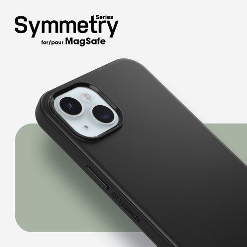 OtterBox Symmetry Series for MagSafe for iPhone 15 Plus, Black