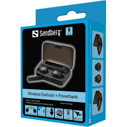 Sandberg Wireless Earbuds + Powerbank