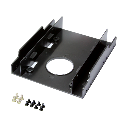 LogiLink AD0010 drive bay panel 2x 3.5" Bezel panel Black