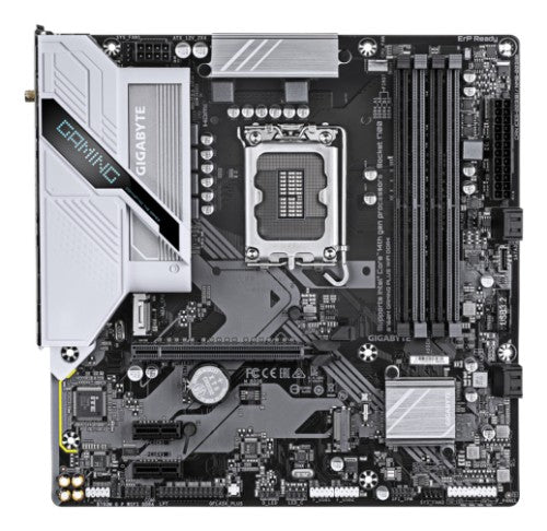 GIGABYTE B760M GAMING PLUS WIFI DDR4 Motherboard - Supports 14th Gen. Intel Core CPUs, 4+1+1 phases VRM, up to 5333MHz DDR4 (OC), 2xPCIe 4.0 M.2, Wi-Fi 6, 1 GbE LAN, USB 3.2 Gen 1