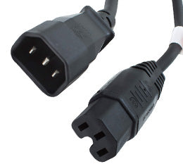 Origin Storage 2m Power Cable - PDU to Switch IEC C14(M)-IEC C15(F)