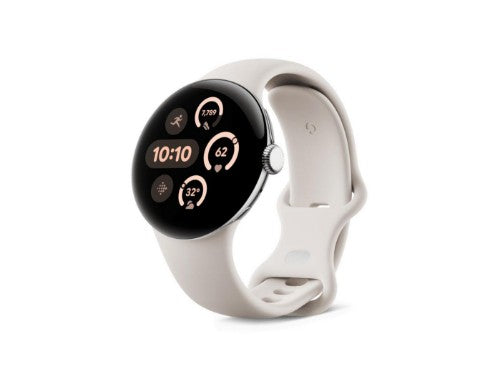 Google Pixel Watch 3 AMOLED 41 mm Digital Touchscreen Silver Wi-Fi GPS (satellite)