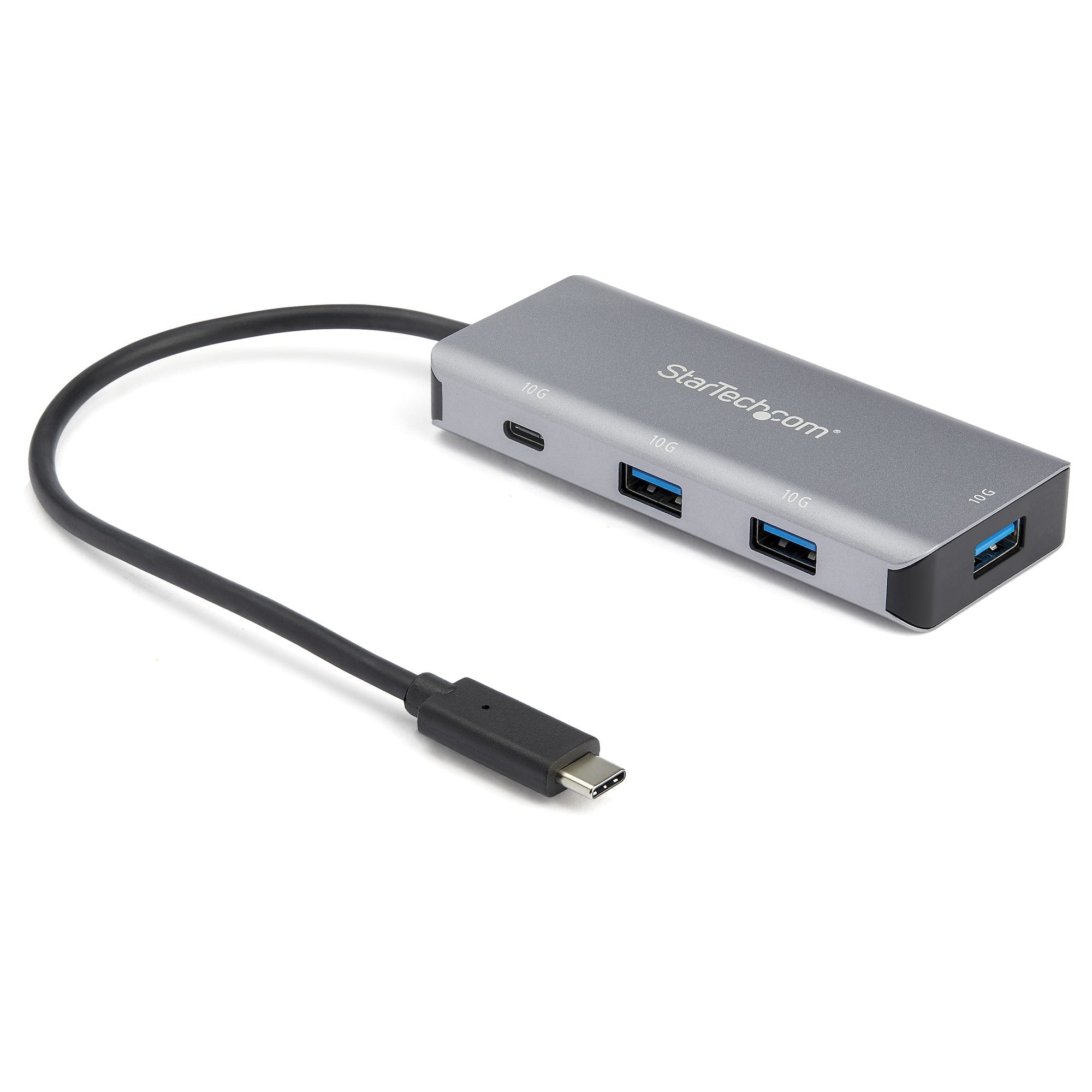 StarTech.com 4 Port USB C Hub w/ 3x USB A & 1x USB C - SuperSpeed 10Gbps USB Type-C 3.1/3.2 Gen 2 Hub - USB Bus Powered - Compact USB-C to USB Adapter Hub - Portable/Laptop Hub - Aluminum~4 Port USB C Hub w/ 3x USB A & 1x USB C - SuperSpeed 10Gbps USB Typ