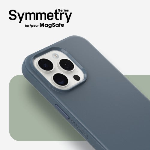 OtterBox Symmetry Series for MagSafe for iPhone 15 Pro Max, Bluetiful (Blue)
