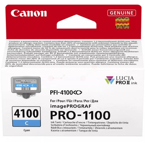 Canon 6778C001/PFI-4100C Ink cartridge cyan 80ml for Canon IPF PRO-1100