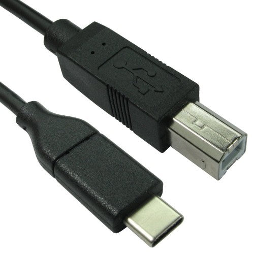 Cables Direct USB3C-871 USB cable USB 2.0 1 m USB C USB B Black