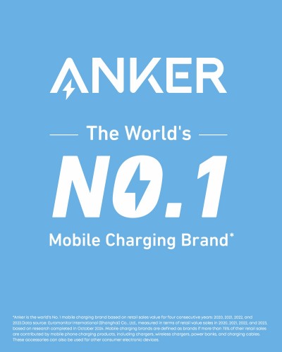 Anker Braided USB-C to USB-C Charging Cable 0.9 m, White