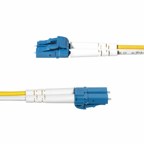 StarTech.com 6m (19.7ft) LC to LC (UPC) OS2 Single Mode Duplex Fiber Optic Cable, 9/125µm, 100G, Bend Insensitive, Low Insertion Loss - LSZH Fiber Jumper Cord