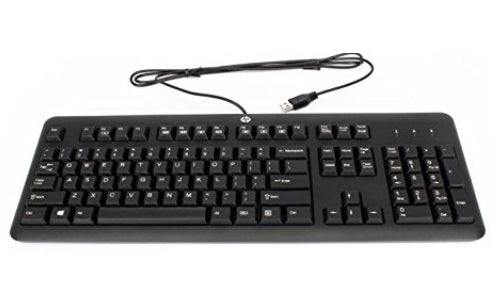 HP 672647-093 keyboard Universal USB Norwegian Black