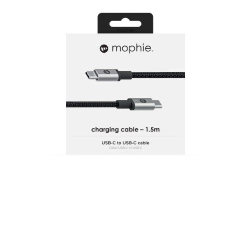 mophie Charge and Sync Cable-USB-C to USB-C (3.1) 1.5M – Black