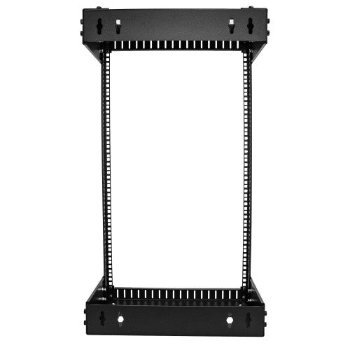StarTech.com 18U 19" Wall Mount Network Rack - Adjustable Depth 12-20" 2 Post Open Frame Server Room Rack for AV/Data/ IT Communication/Computer Equipment/Switch w/Cage Nuts & Screws