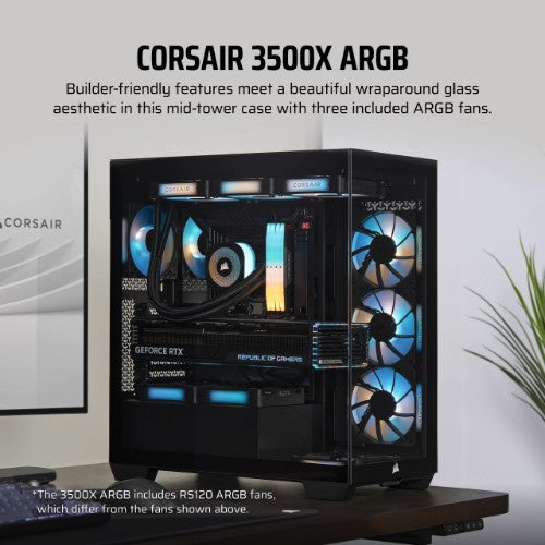 Corsair 3500X ARGB Midi Tower Black