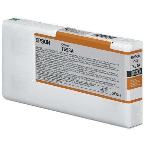Epson C13T653A00/T653A Ink cartridge orange 200ml for Epson Stylus Pro 4900