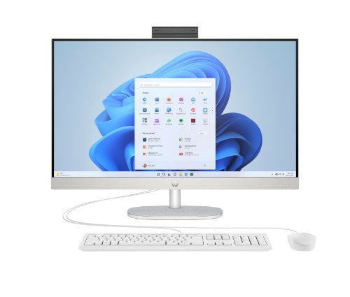HP All-in-One 27-cr0045na Intel® Core™ i5 i5-1335U 68.6 cm (27") 1920 x 1080 pixels All-in-One PC 8 GB DDR4-SDRAM 512 GB SSD Windows 11 Home Wi-Fi 6 (802.11ax) White