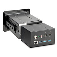StarTech.com Conference Room Docking Station - Universal Laptop Dock - 4K HDMI, 60W Power Delivery, USB Hub, GbE, Audio - In-Table Connectivity Box For Huddle/Boardroom Collaboration Space