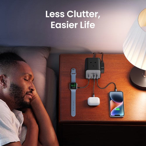 Ugreen 90906 mobile device charger Universal Grey, Silver AC Fast charging Indoor