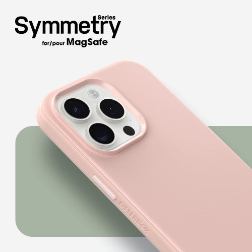 OtterBox Symmetry Series Clear for MagSafe for iPhone 15 Pro, Ballet Shoes (Pink)