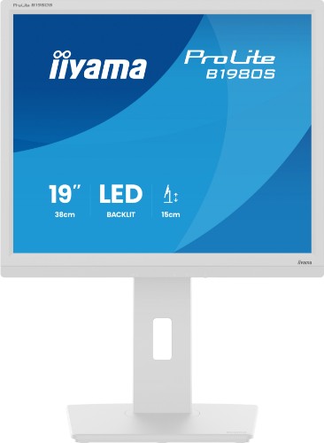 iiyama ProLite The 19’’ B1980S, designed for business, is an impressive LED-backlit monitor with a height adjustable stand