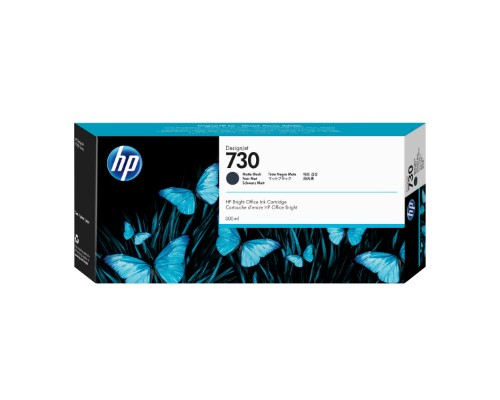 HP P2V71A/730 Ink cartridge black matt 300ml for HP DesignJet T 1600/1700/940