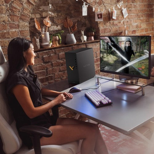 Victus by HP 15L TG02-2001na Intel® Core™ i5 i5-14400F 16 GB DDR4-SDRAM 512 GB SSD NVIDIA GeForce RTX 3050 Windows 11 Home Tower PC Black
