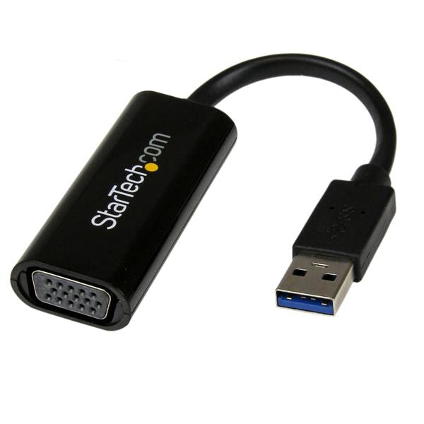 StarTech.com USB 3.0 to VGA Adapter, USB to VGA Monitor Converter for Windows, Slim (no support for macOS/ChromeOS/Linux) - TAA