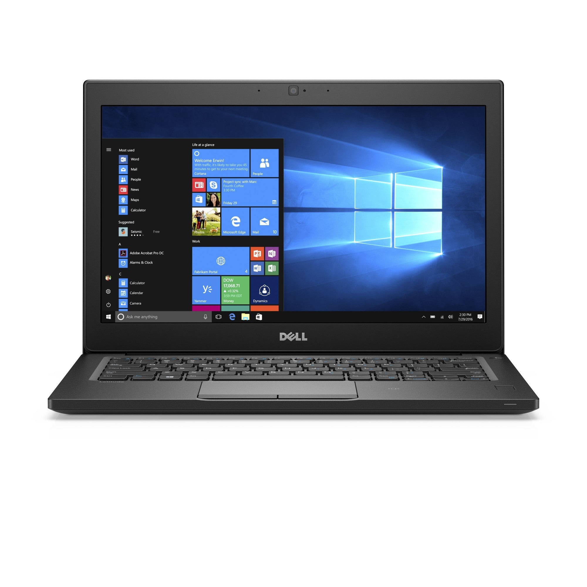 DELL Latitude 7280 Intel® Core™ i7 i7-7600U Laptop 31.8 cm (12.5") Full HD 8 GB DDR4-SDRAM 256 GB SSD Wi-Fi 5 (802.11ac) Windows 10 Pro Black