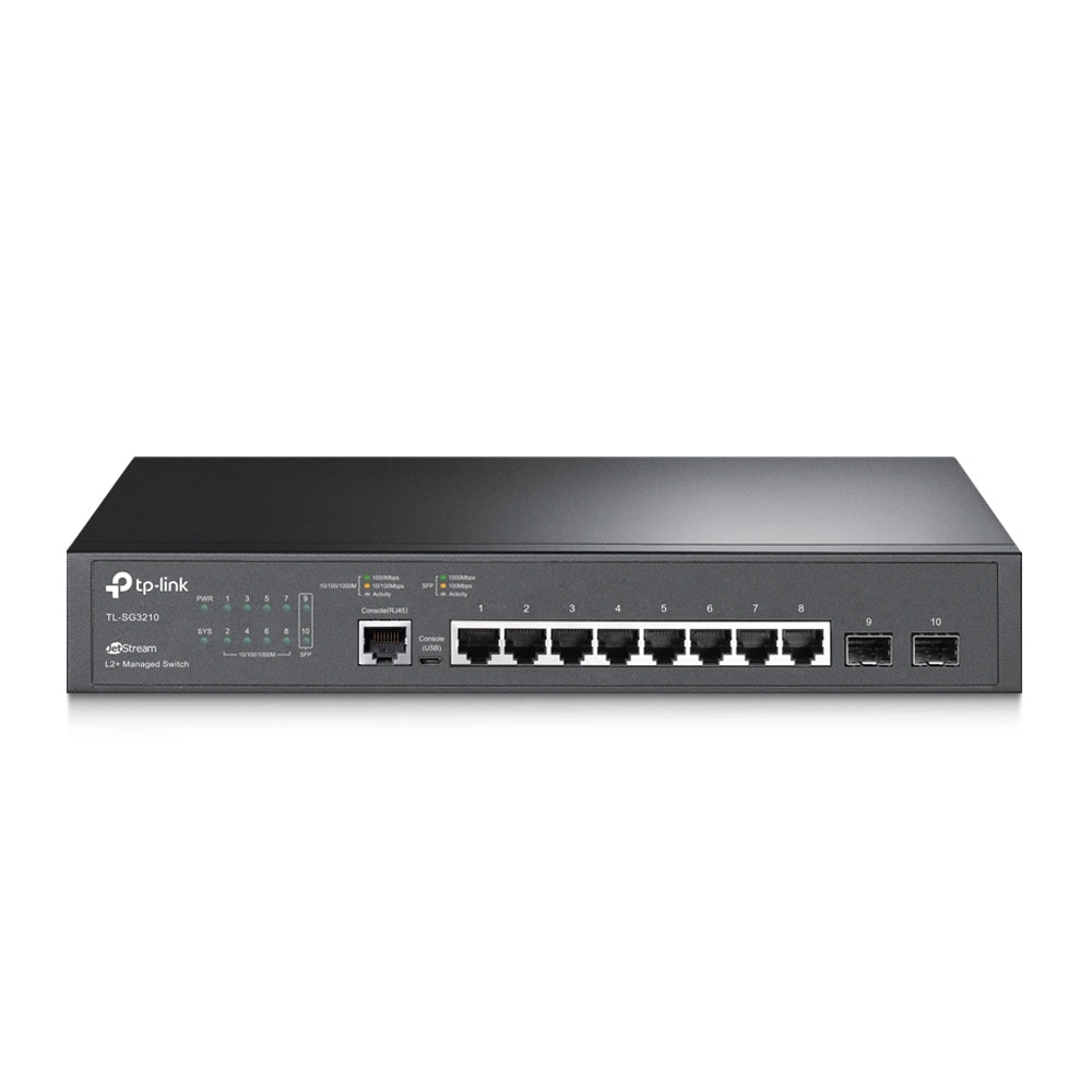 TP-Link JetStream 8-Port Gigabit L2+ Managed Switch with 2 SFP Slots